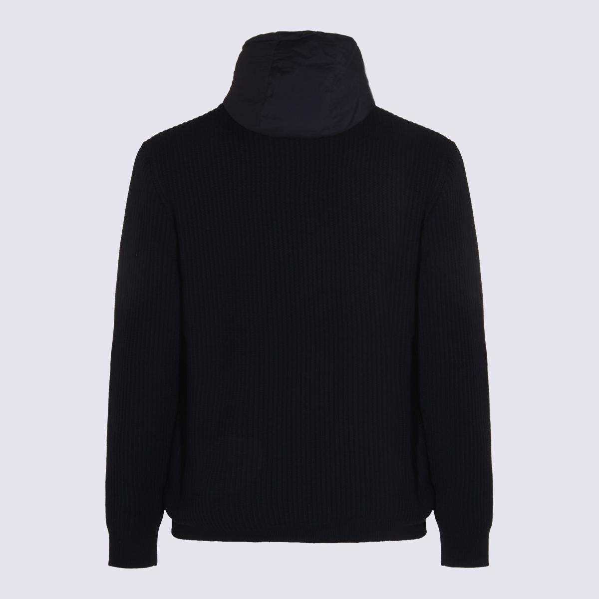 Herno Navy Blue Wool Casual Jacket