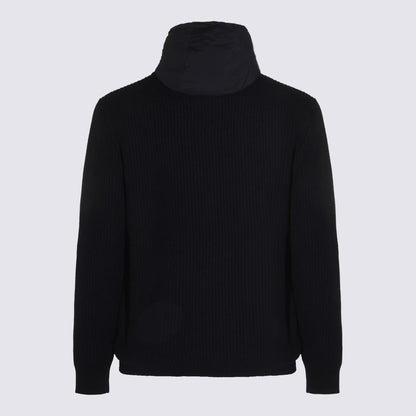 Herno Navy Blue Wool Casual Jacket