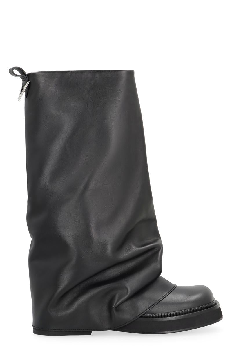 The Attico Robin Combat Leather Boots