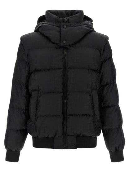 Balmain 'Monogram Pb Labirinto' Down Jacket