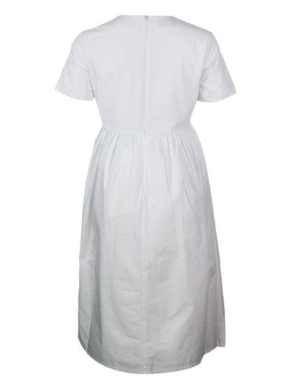 Add White Cotton Dress