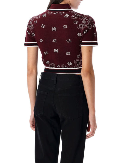 Amiri Bandana Polo Shirt