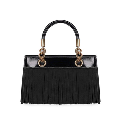 Kurt Geiger London Kensington Fringe Black Handbag