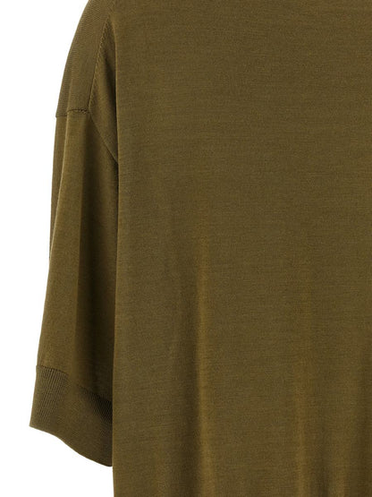 Nude Cropped Wool Sweater