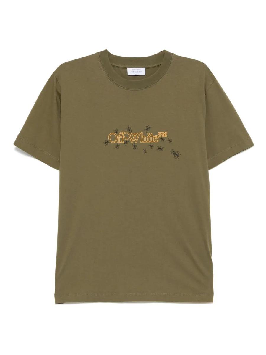Off-White Ants Arrow Slim S/S Tee Winter Moss - Ye