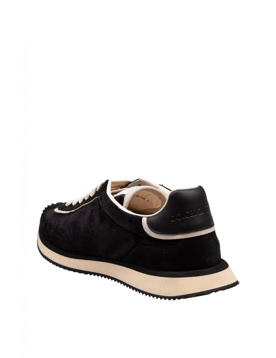 Dolce & Gabbana Velvet And Suede Sneakers