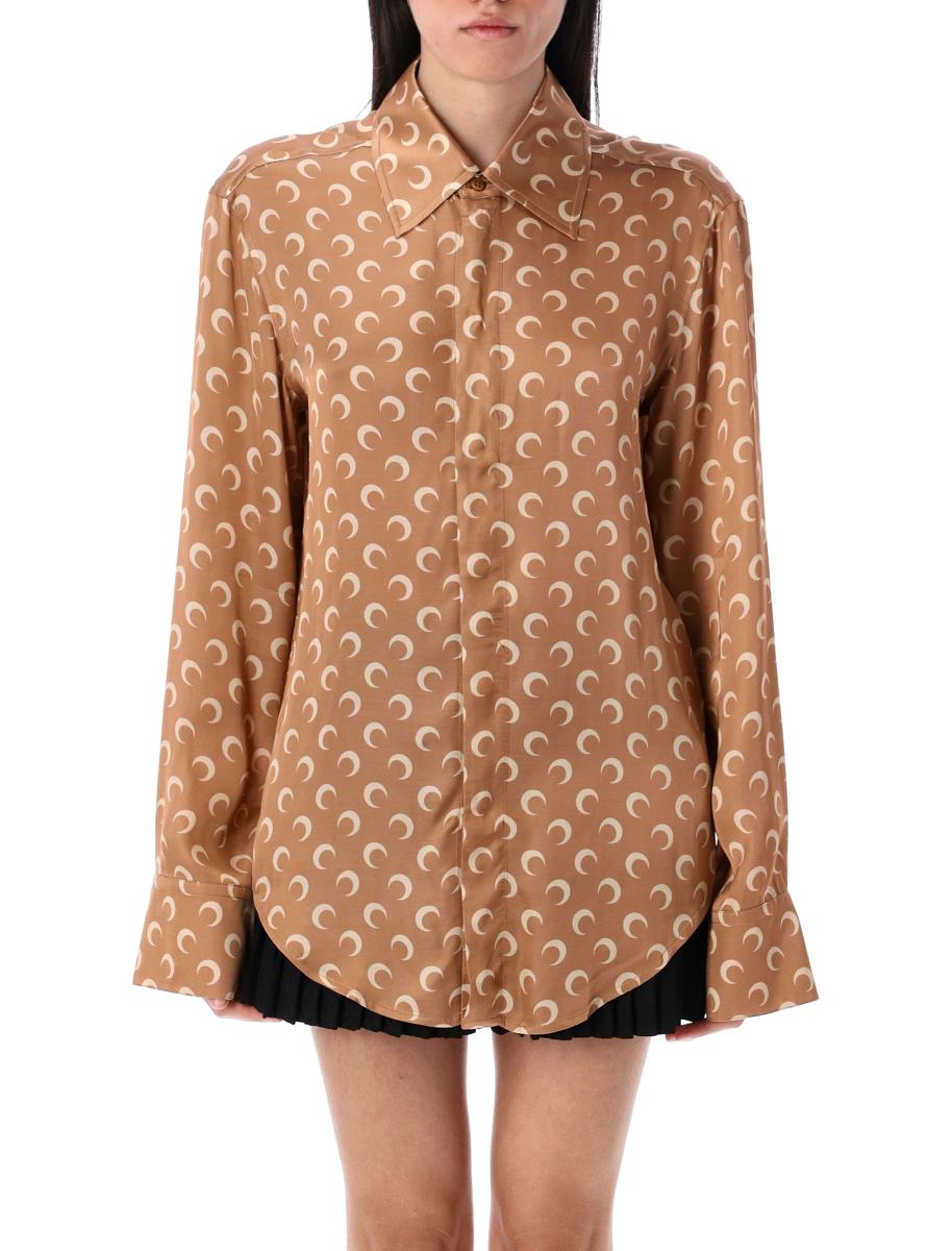Marine Serre Moon Satin Shirt