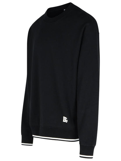 Dolce & Gabbana Black Cotton Sweatshirt