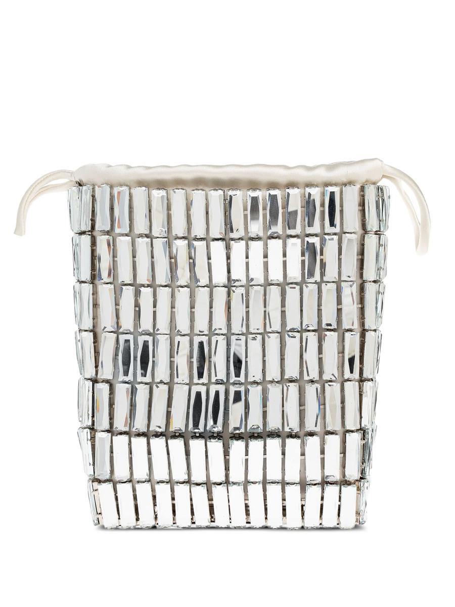 Self-Portrait Silver Crystal Mini Bag Bags