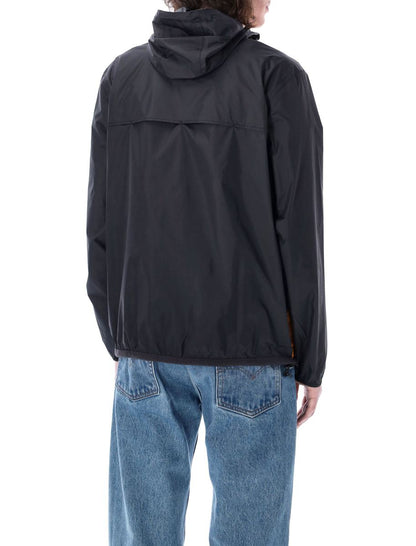 Comme Des Garçons Play Bicolor Waterproof Zip Jacket With Hood