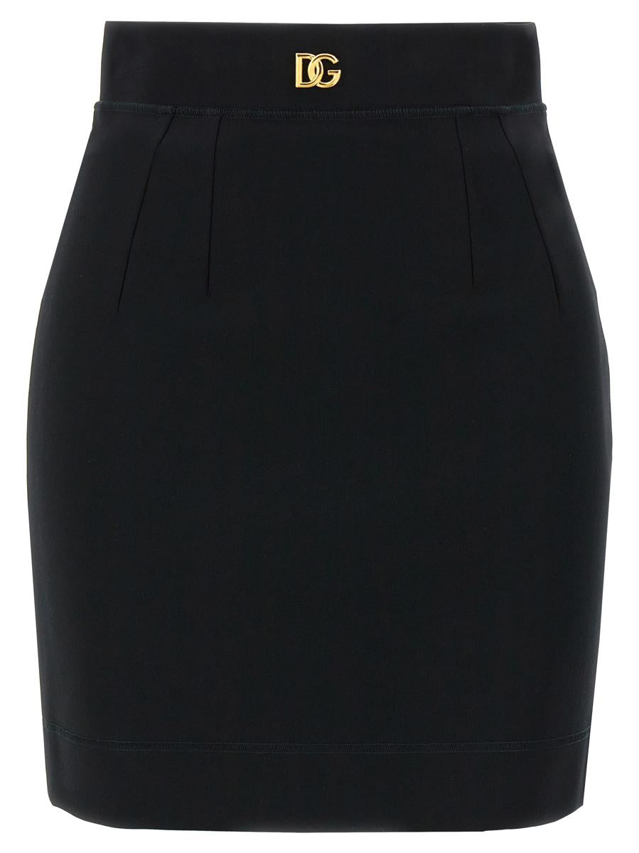 Dolce & Gabbana Logo Stretch Skirt