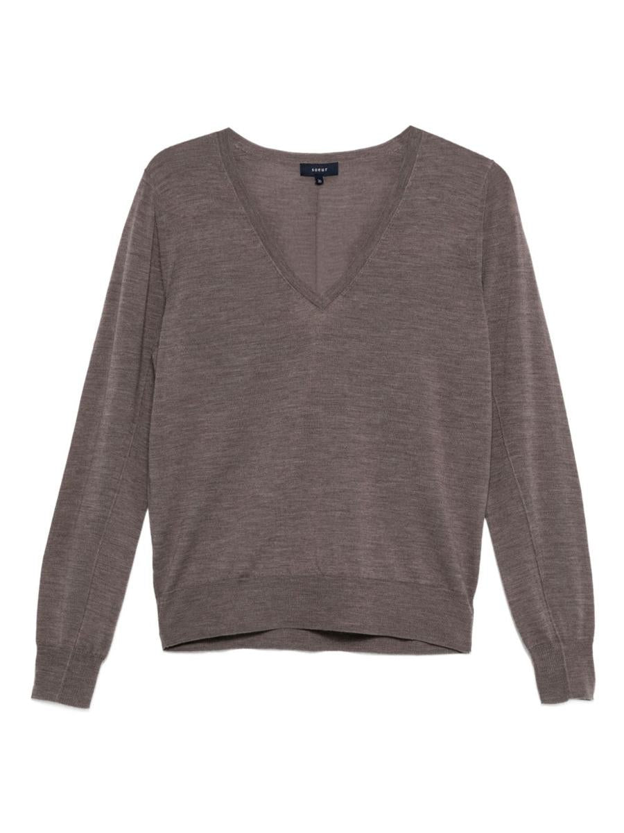 Soeur Wool 'Derek' Sweater With V-Neck