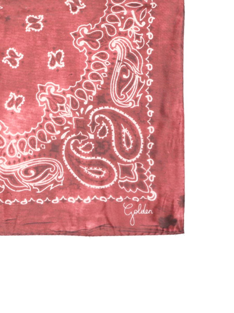 Golden Goose Scarf With Plaisley Pattern