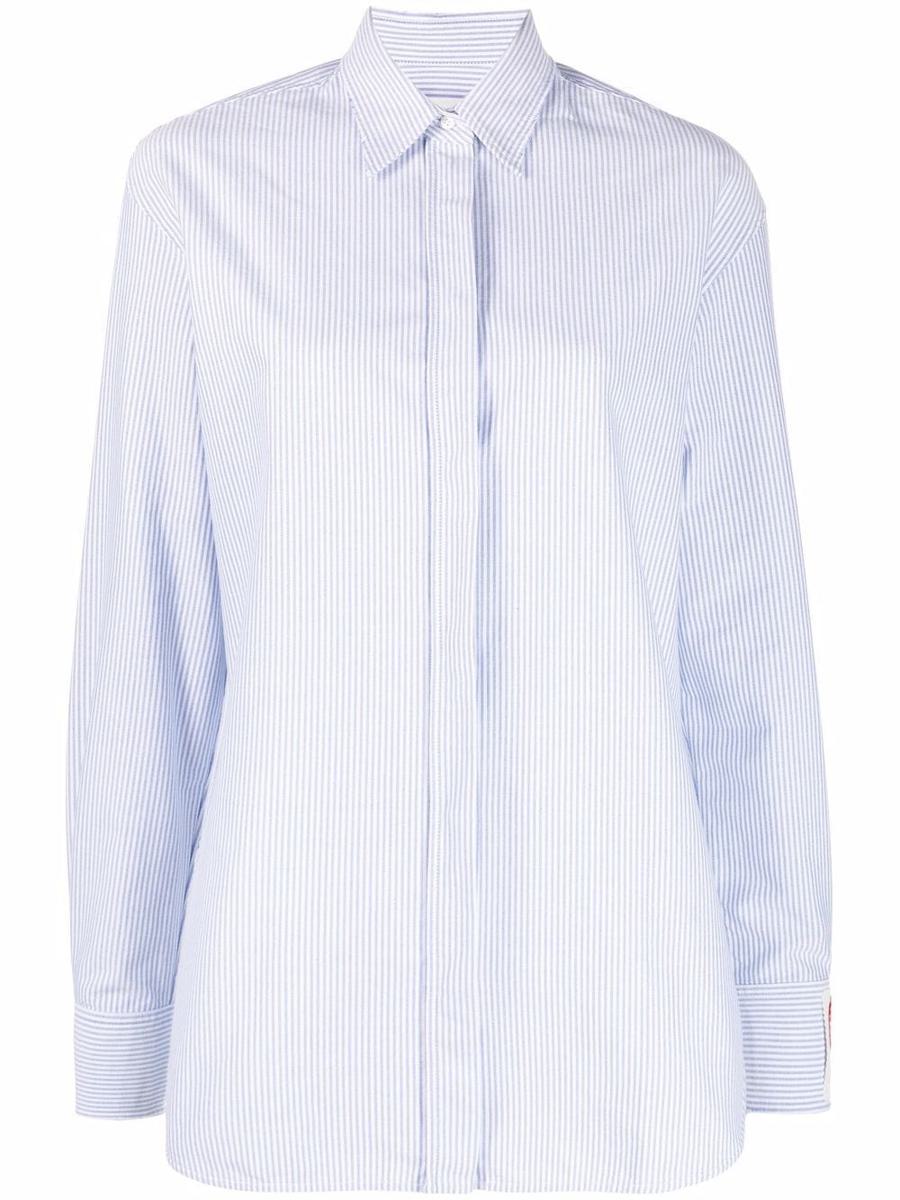 Golden Goose Golden W'S Boyfriend Shirt Striped Oxford Cotton