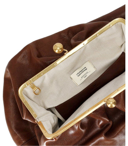 Weekend Max Mara Pasticcino Mirte Large Light Brown Clutch
