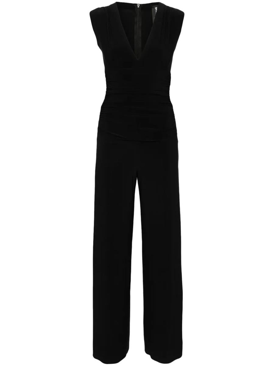 Norma Kamali Sleeveless V Neck Jumpsuit