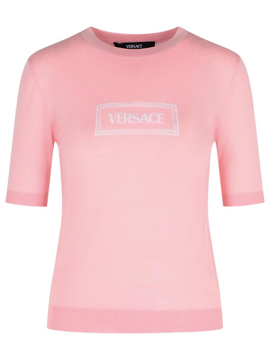 Versace Pink Virgin Wool Sweater