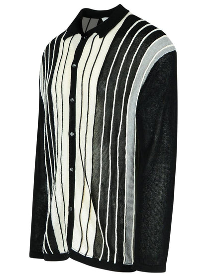 Laneus Black Viscose Blend Sweater