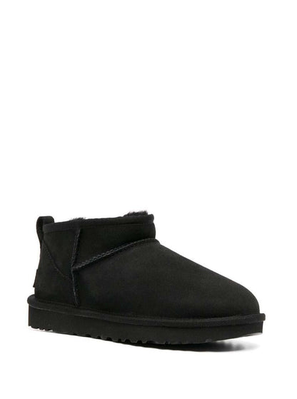 Black 'Ultra Mini' Boots In Suede Woman