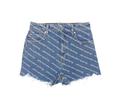 T By Alexander Wang Denim Shorts