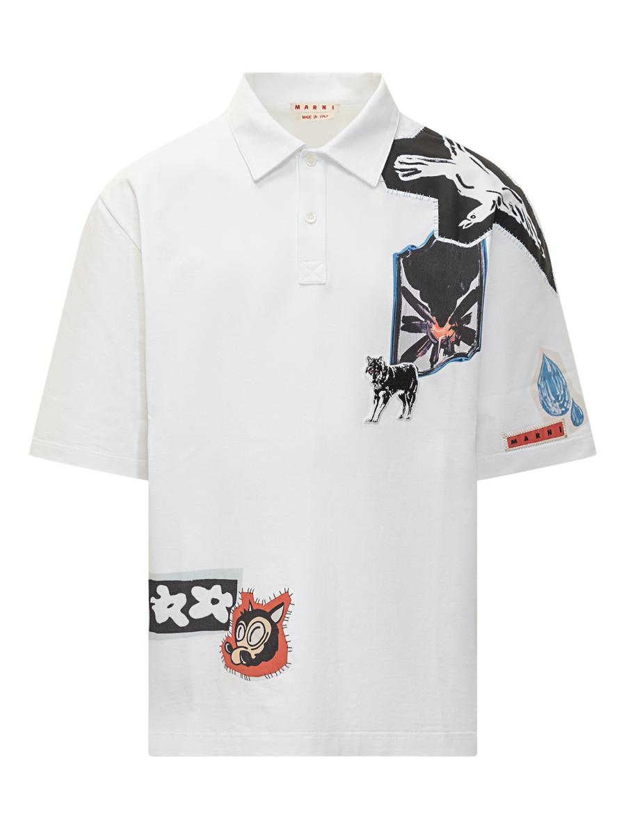 Marni Marni Graphic Patch Polo