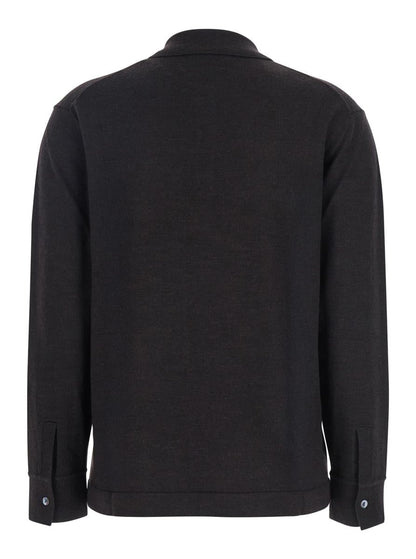 Polo Neck With Buttons Knit
