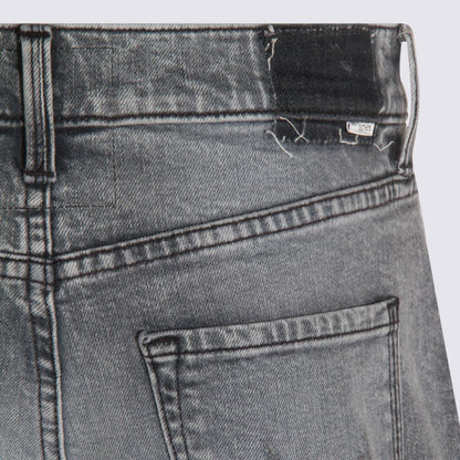 Mother Grey Cotton Jeans