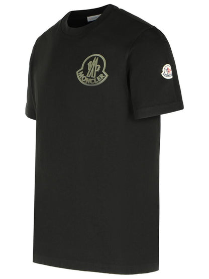 Moncler Black Cotton T-Shirt