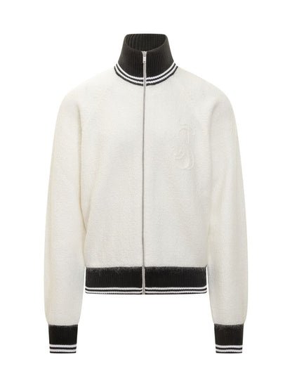 Jil Sander Jil Sander Two-Tone Knit Jacket With Zip