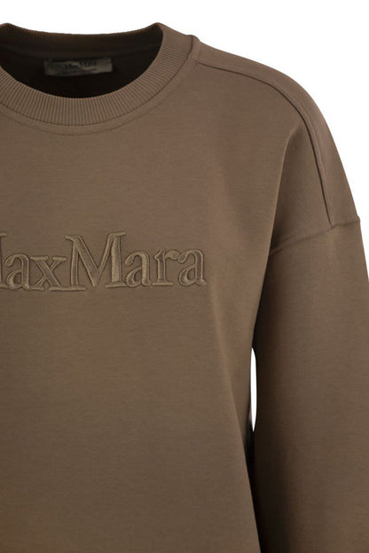 'S Max Mara Monza - Cotton Sweatshirt With Logo