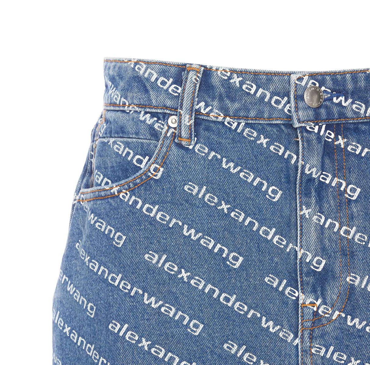 T By Alexander Wang Denim Shorts
