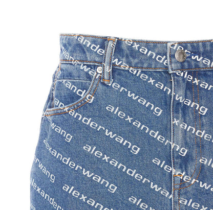 T By Alexander Wang Denim Shorts