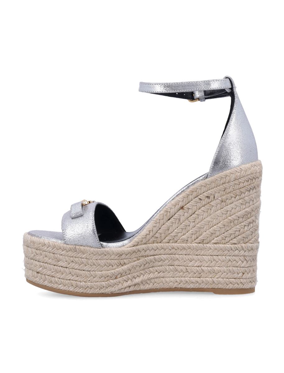 Versace Medusa '95 Leather Wedge Sandals