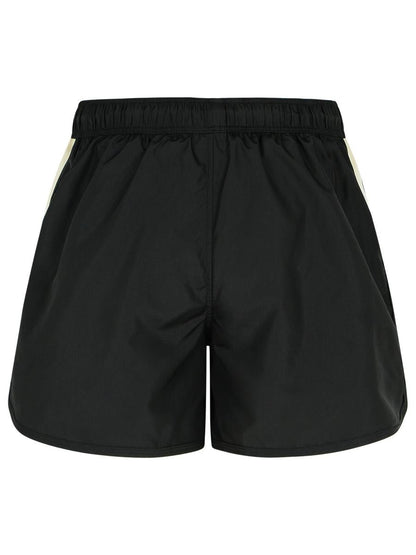 Palm Angels Black Polyester Swimsuit