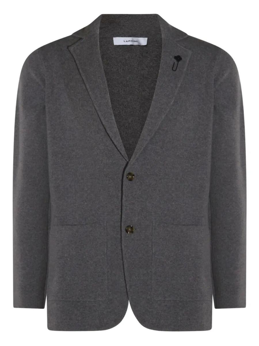 Lardini Knit Men Jacket Clothing