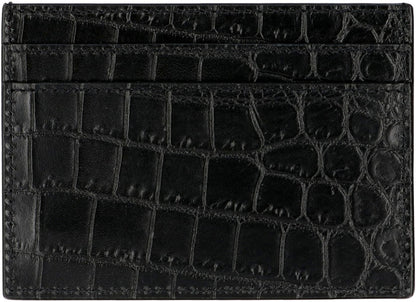 Saint Laurent Printed Leather Card Holder