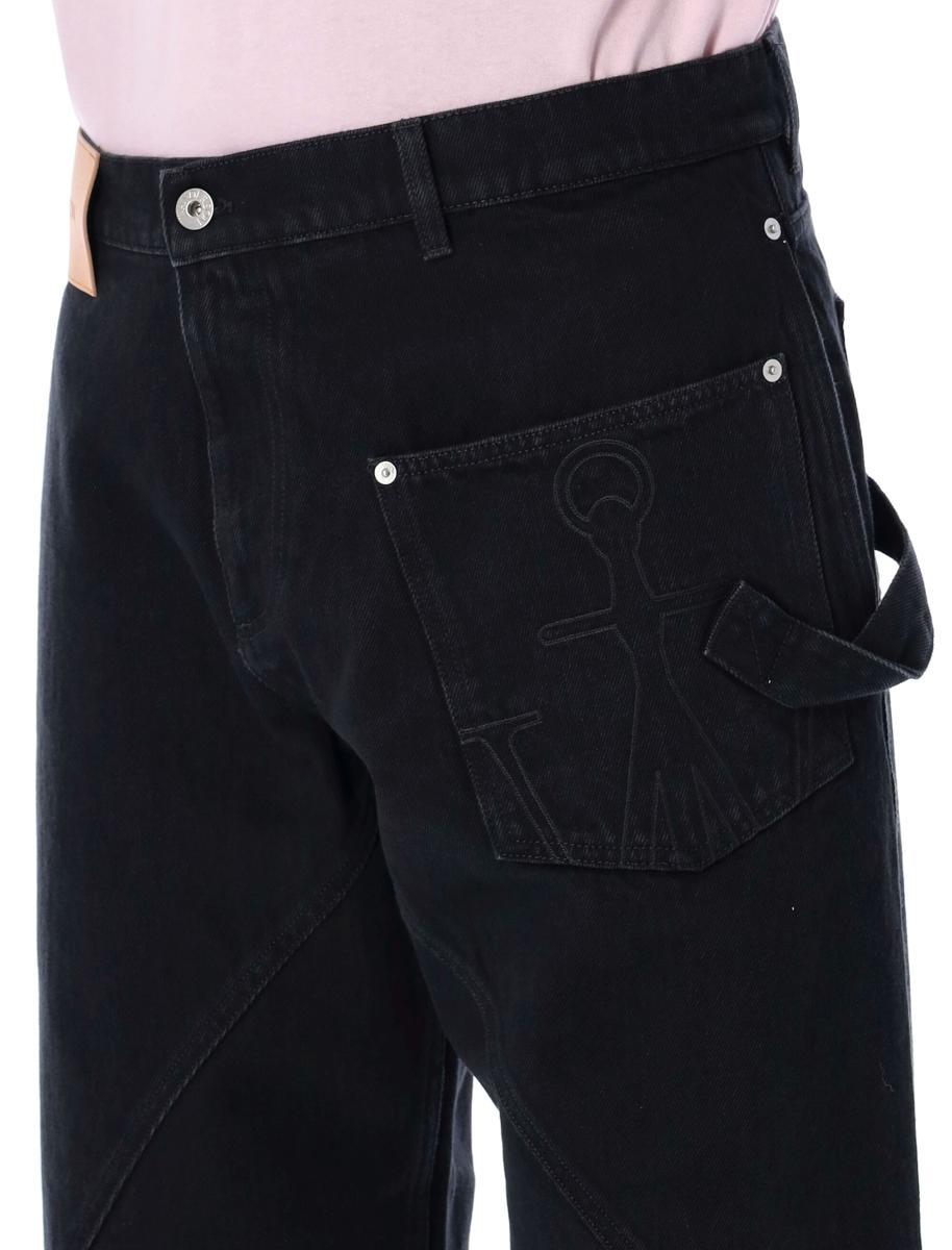 JW Anderson Cotton Twisted Workwear Denim Pants