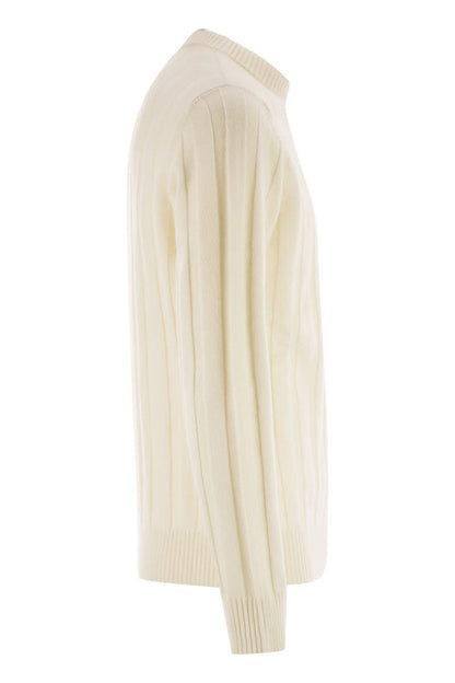 Peserico Wool And Cashmere Ribbed Jumper