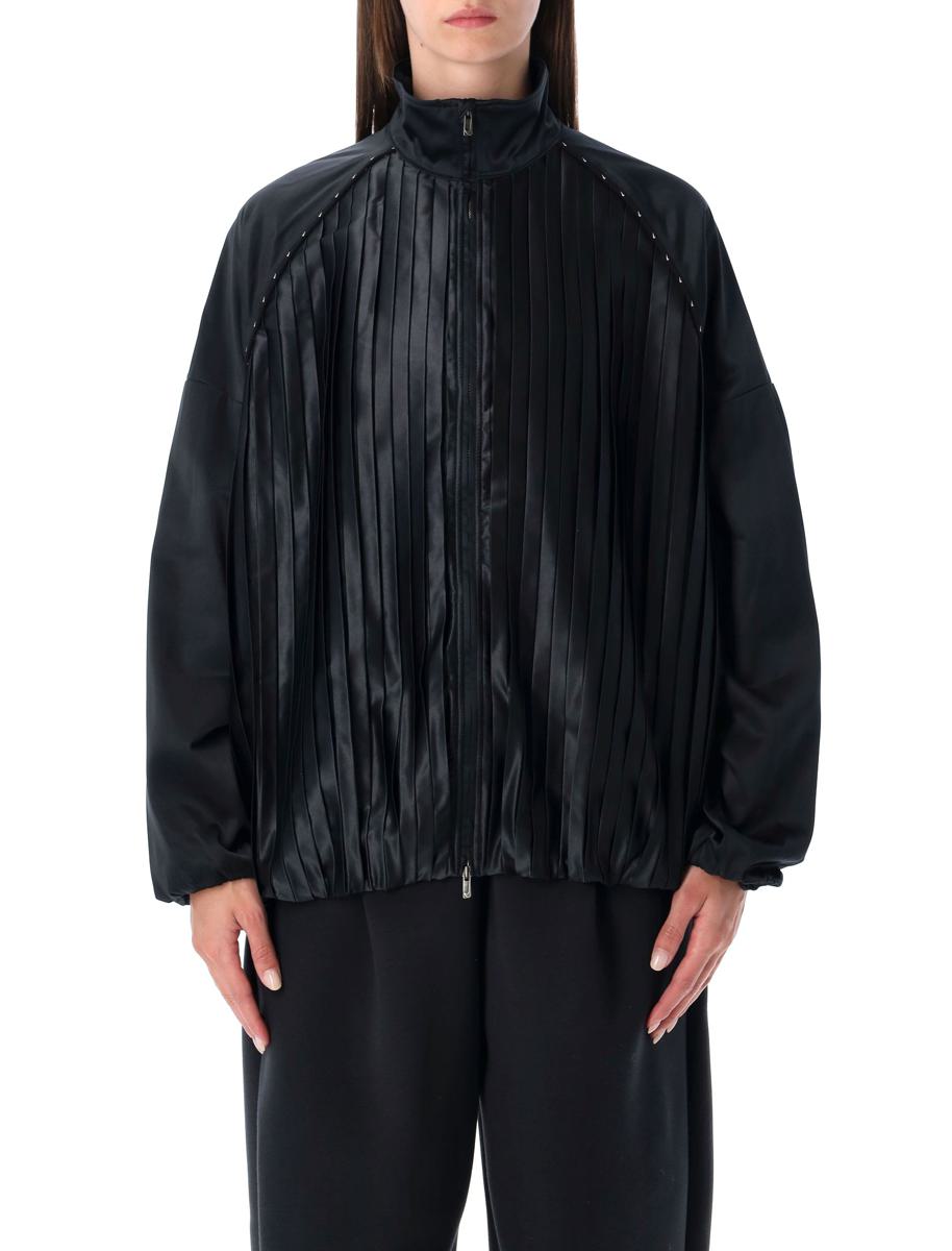 Nike Satin Pleated Oversized Tracksuit Jacket  Sportswear Collection