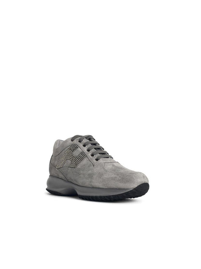 Hogan 'Interactive' Grey Suede Sneakers
