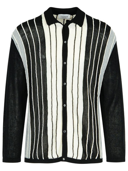 Laneus Black Viscose Blend Sweater