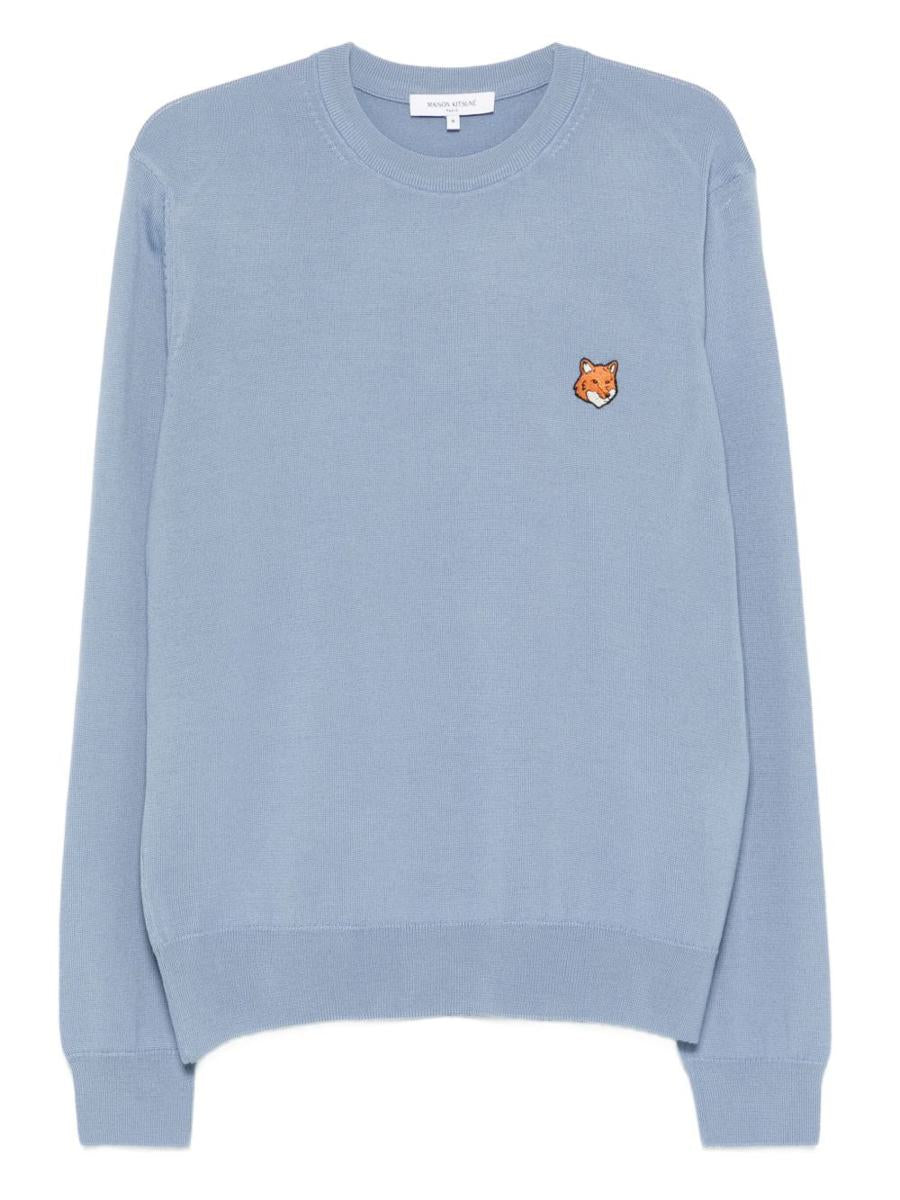 Maison Kitsuné Fox Head Wool Crewneck Jumper