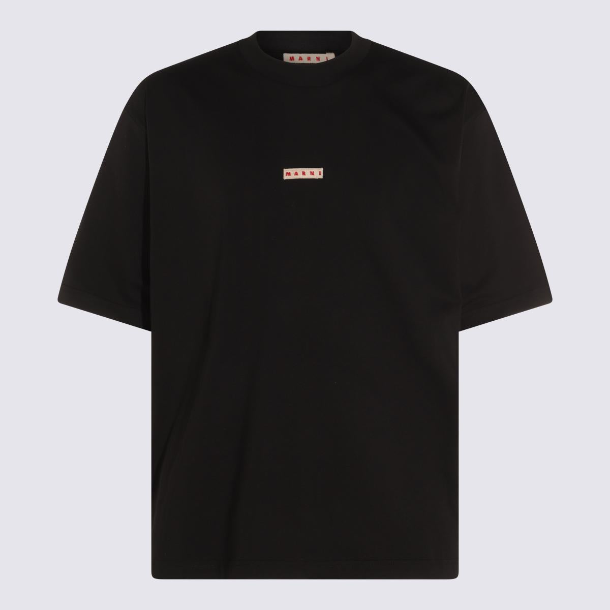 Marni Black Cotton T-Shirt