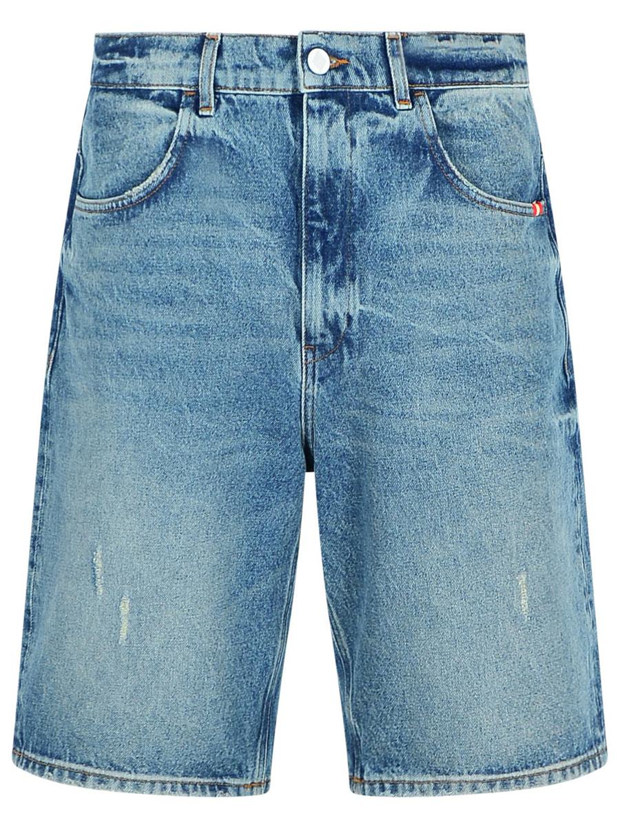 Amish 'Tommy' Bermuda Shorts In Light Blue Denim