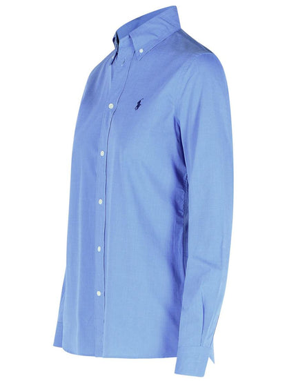 Polo Ralph Lauren Light Blue Cotton Shirt
