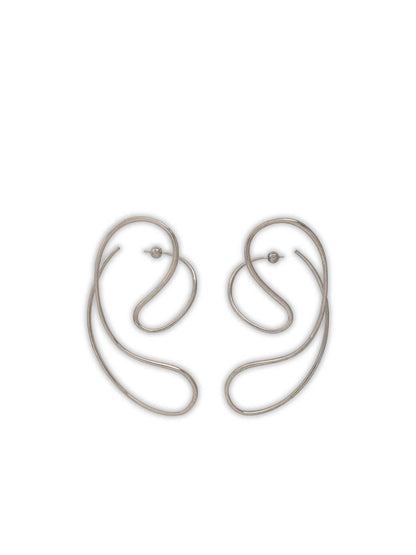 Panconesi Silver 'P Continua Large' Earrings