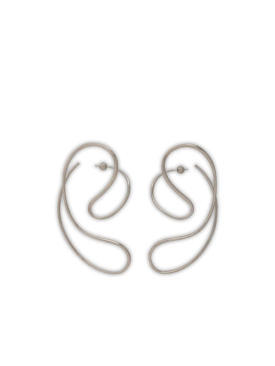 Panconesi Silver 'P Continua Large' Earrings