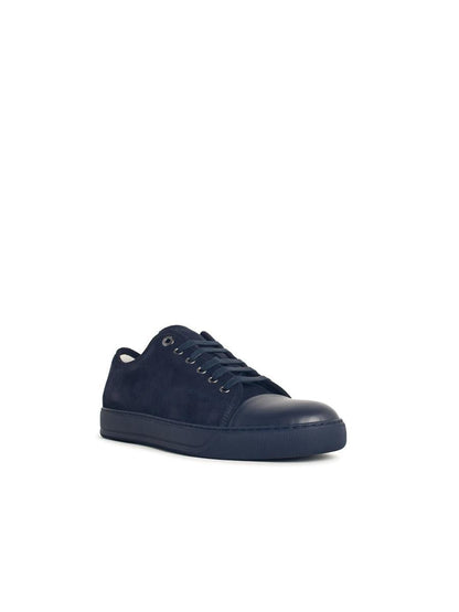 Lanvin 'Ddb1' Navy Black Leather Sneakers