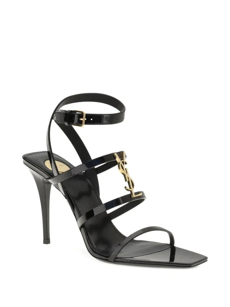 Saint Laurent Cassandra Patent Leather Multi-Strap Sandals Shoes