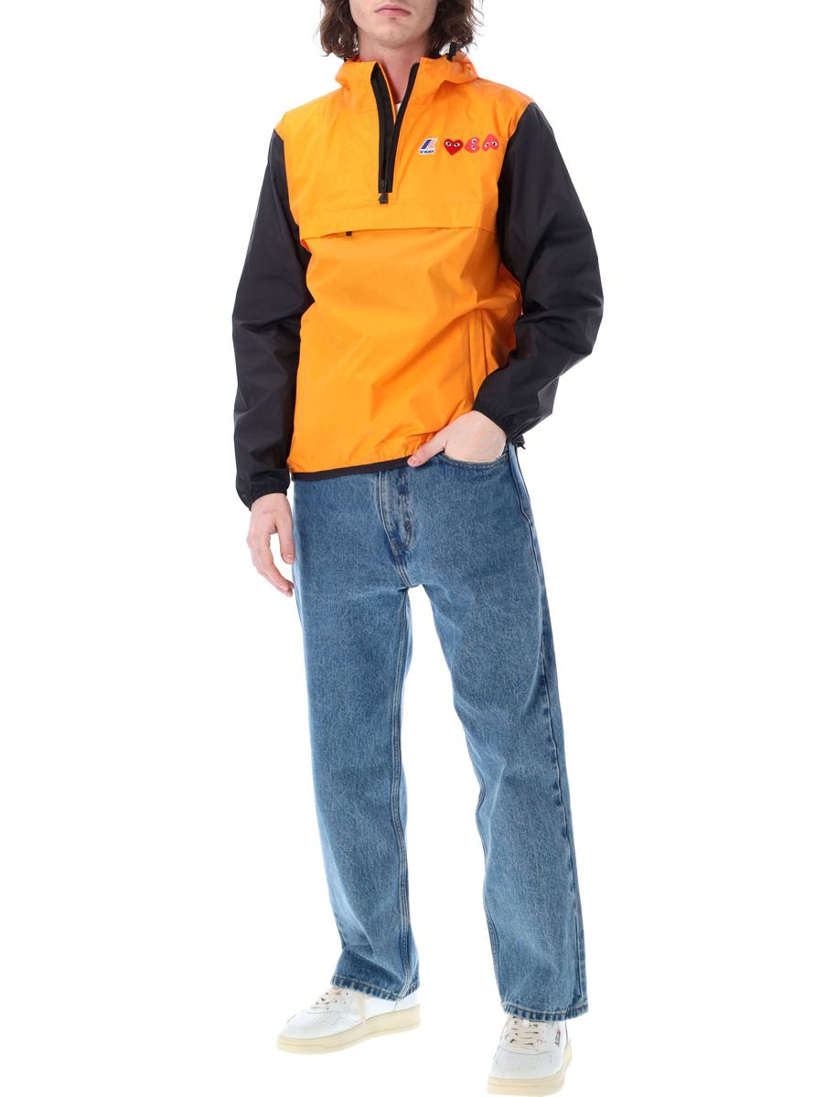 Comme Des Garçons Play Bicolor Waterproof Hooded Jacket